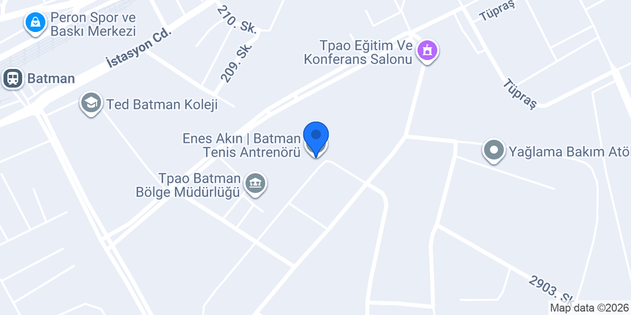 Enes Akın | Batman Tenis Antrenörü konumu