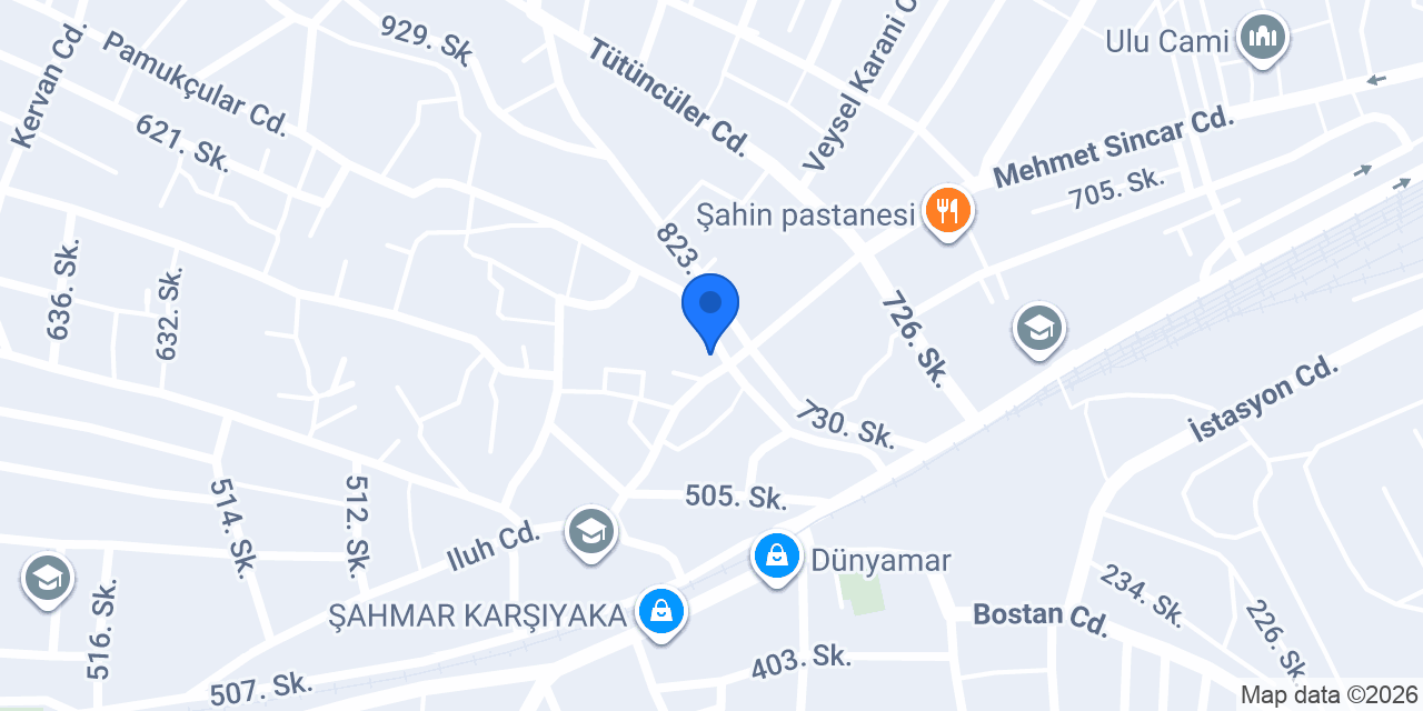 Sevenler Tekel Bayii konumu