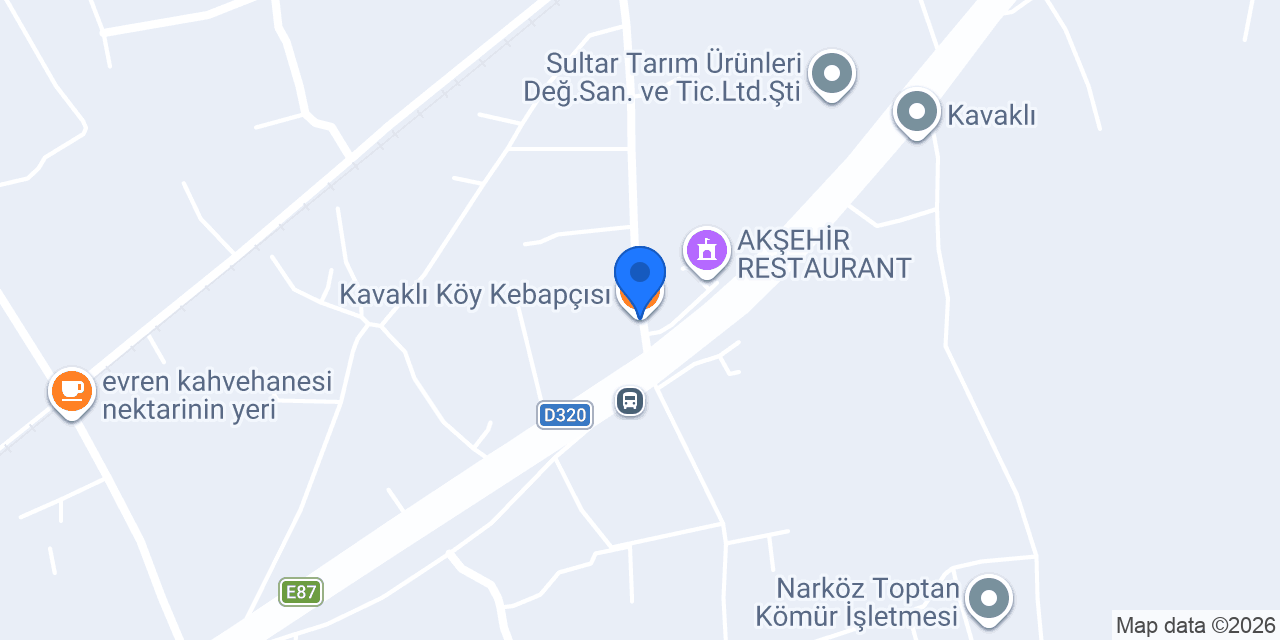 Kavaklı Köy Kebapçısı konumu