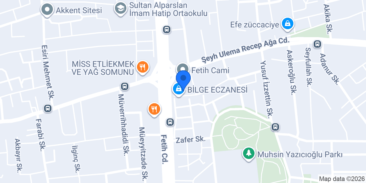 Reyyan Eczanesi konumu