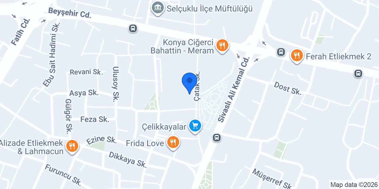 Yaka Terzi Kurutemizleme konumu