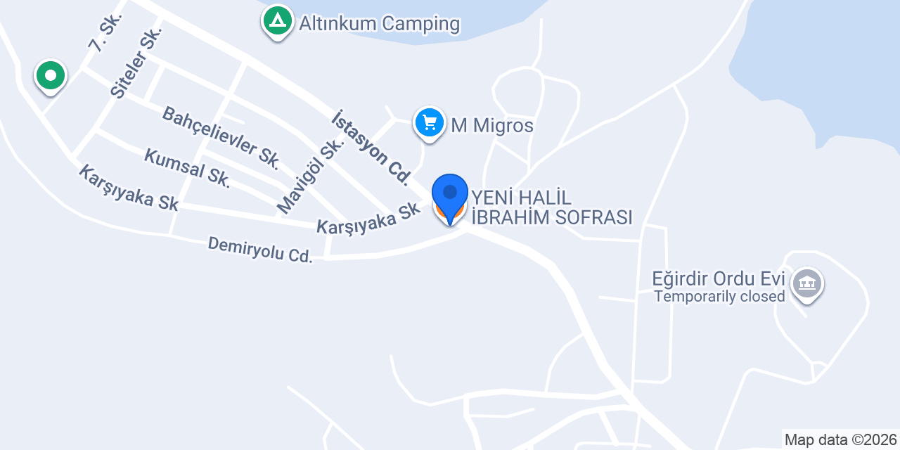 YENİ HALİL İBRAHİM SOFRASI konumu
