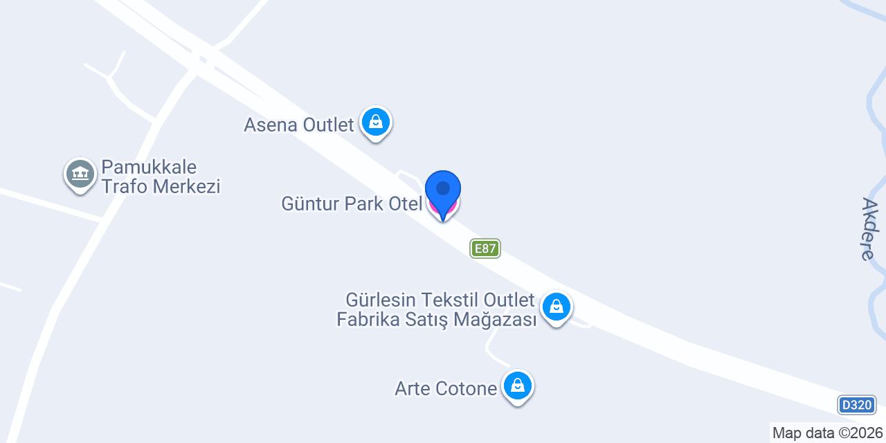 Güntur Park Otel konumu