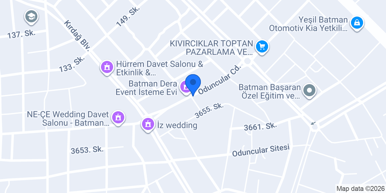 BATMAN UĞRAK WEDDİNG DAVET EVİ konumu