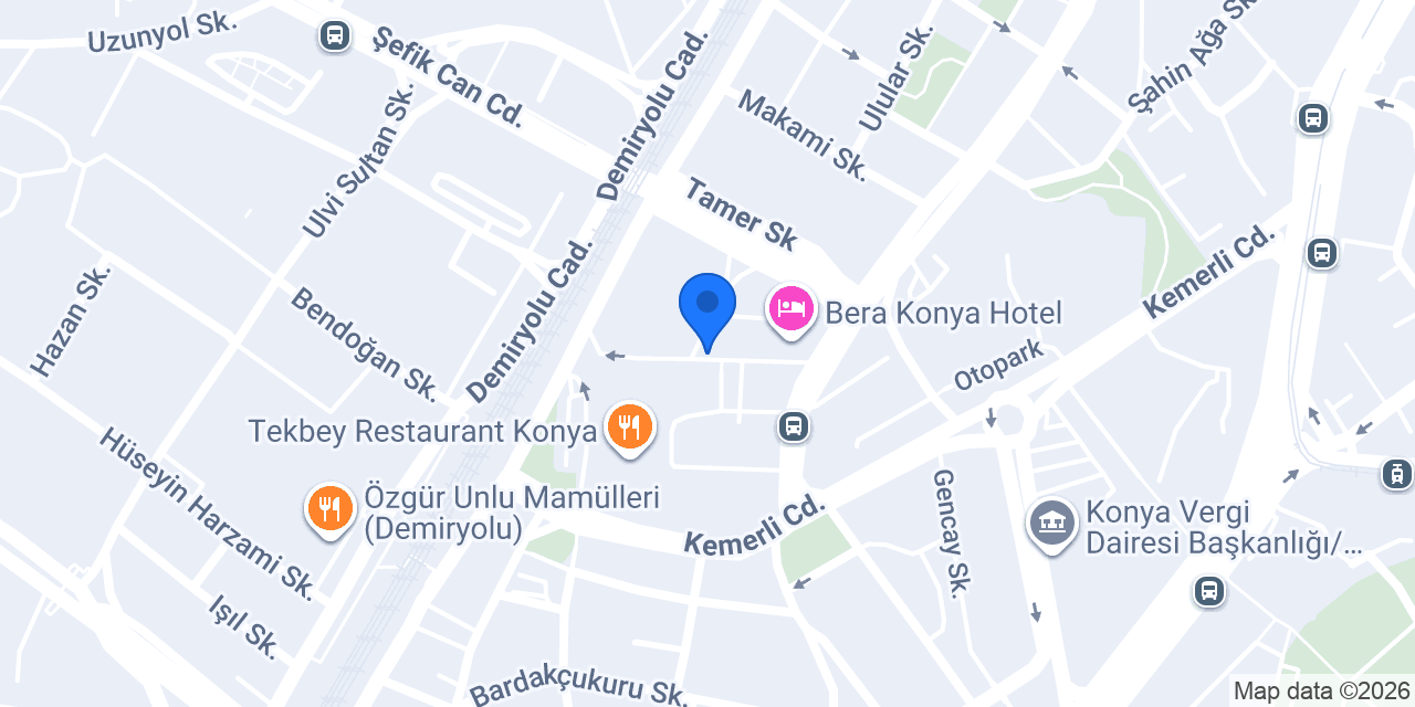 Konya da Çiçekçi konumu