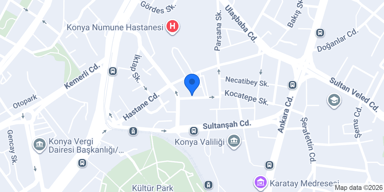 Kosgeb Konya Müdürlüğü konumu