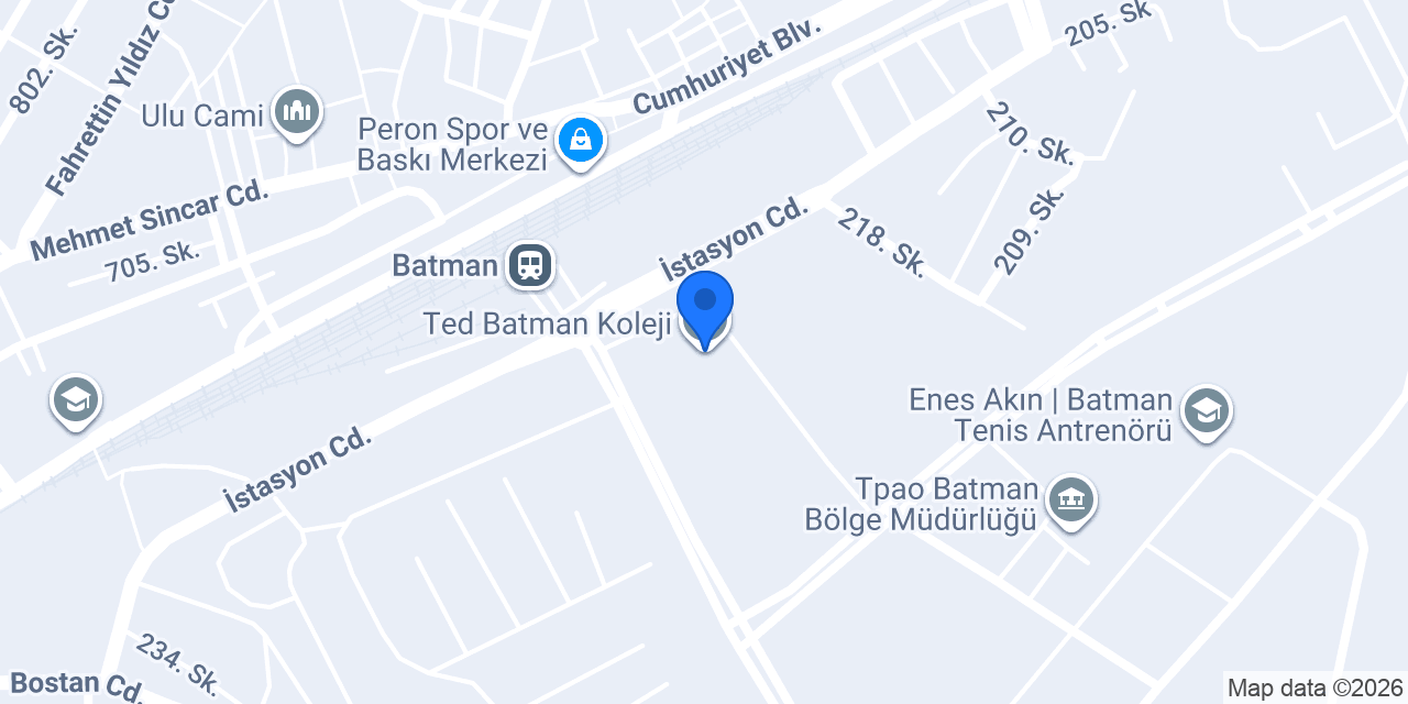 Ted Batman Koleji konumu
