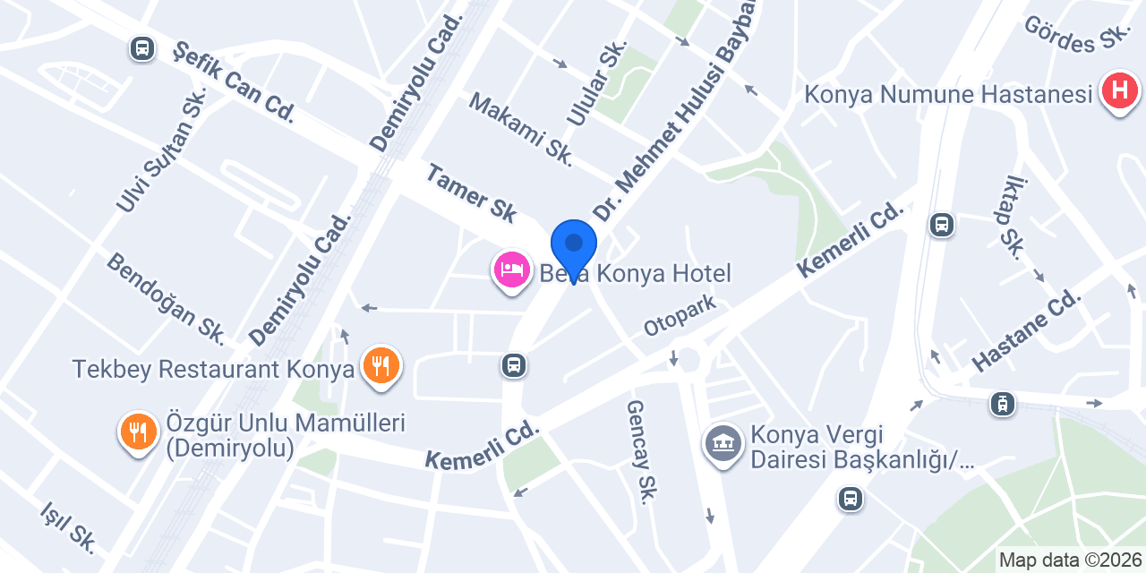 Kemerli Taksi Konya konumu