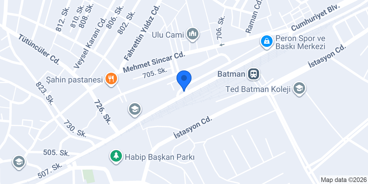 Emek Motor Batman Engelli Araç İmalatı konumu