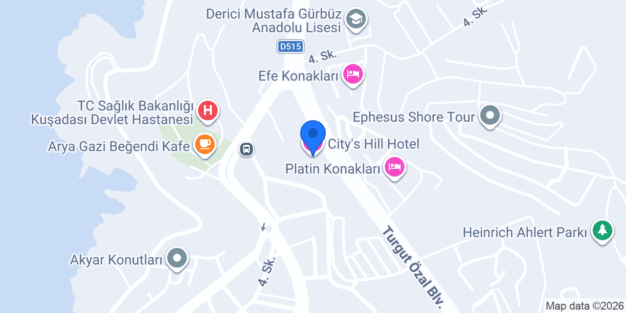 City's Hill Hotel konumu