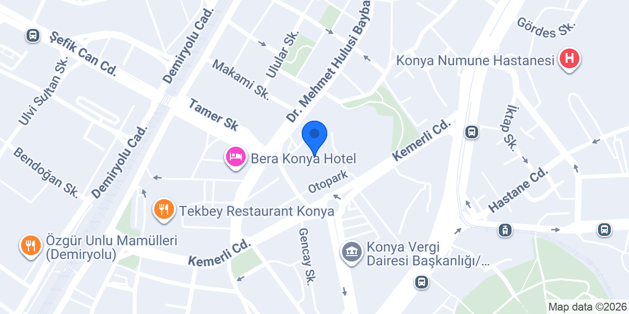 ARGE KONYA Mali Müşavir Buğra Loraslı & Çağlayan Koyuncu konumu
