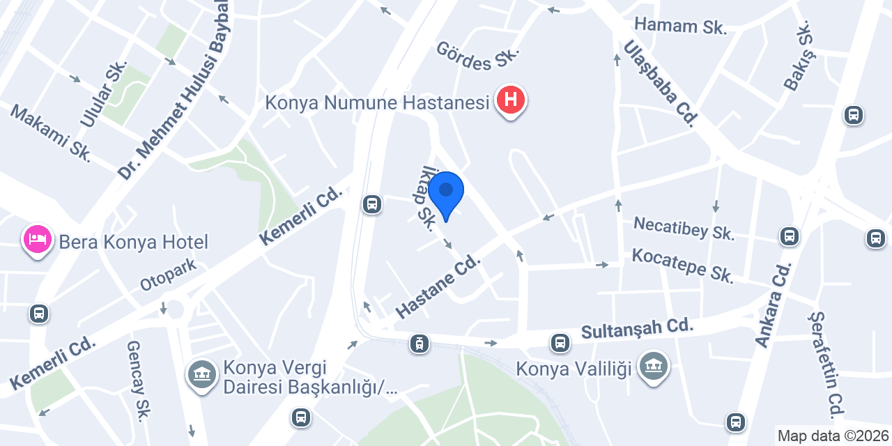 Özel Büyükşehir Hastanesi konumu