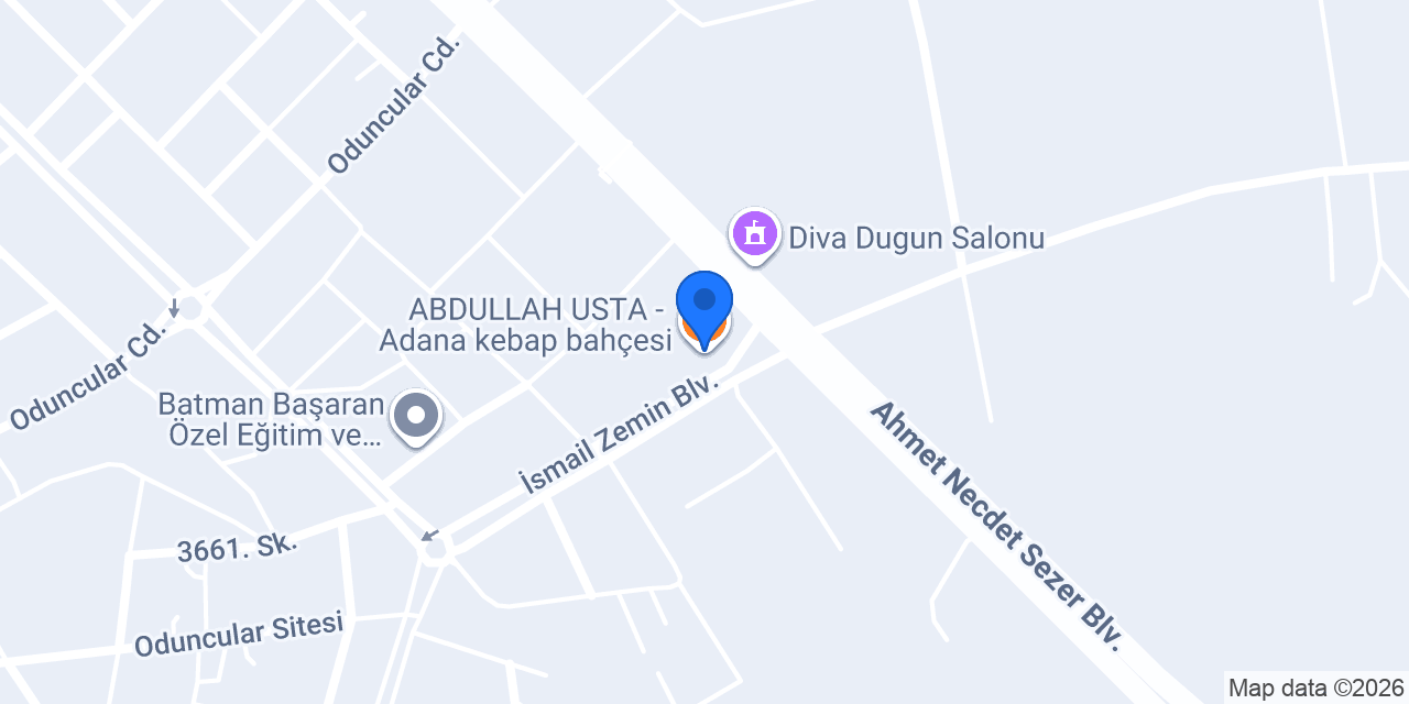 ABDULLAH USTA - Adana kebap bahçesi konumu
