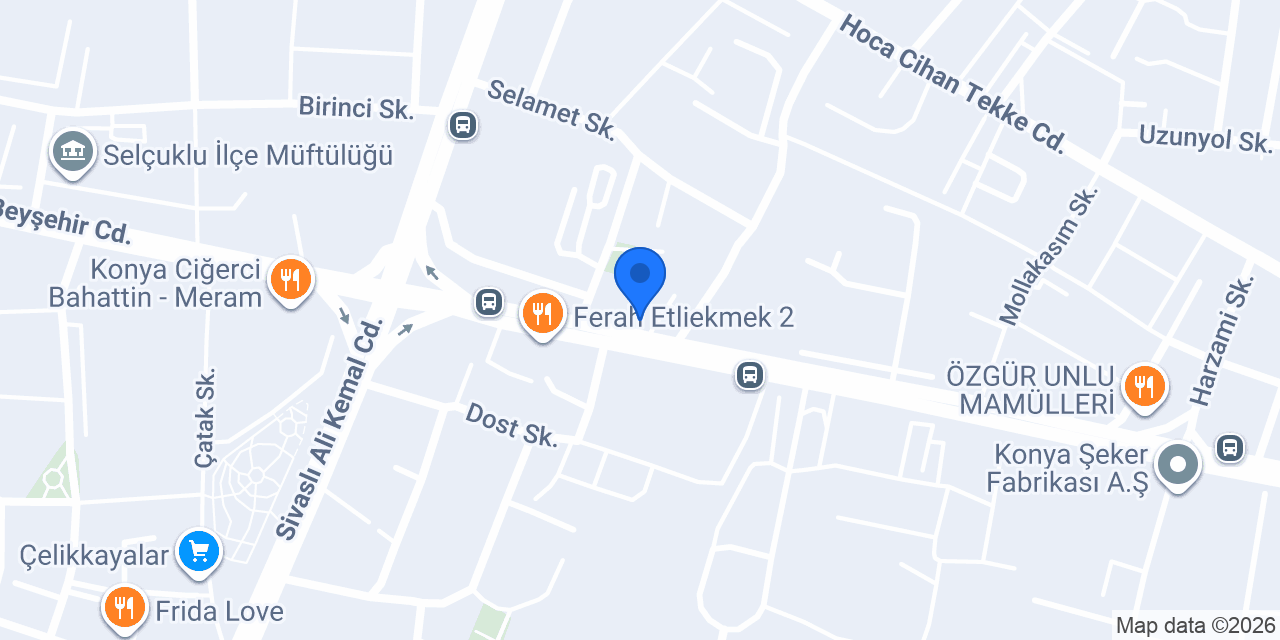 Hacızade Künefe şeker konumu