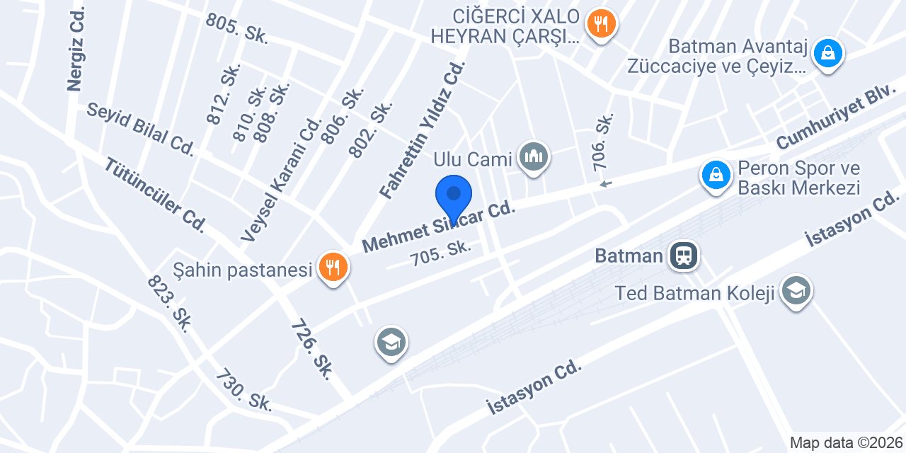 Kozluk Bermal Mobilya konumu