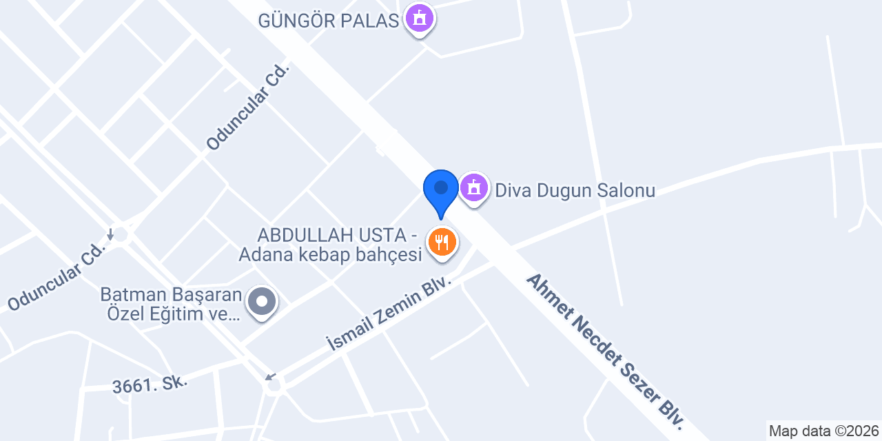 Oses Çiğköfte Batman Fabrika konumu