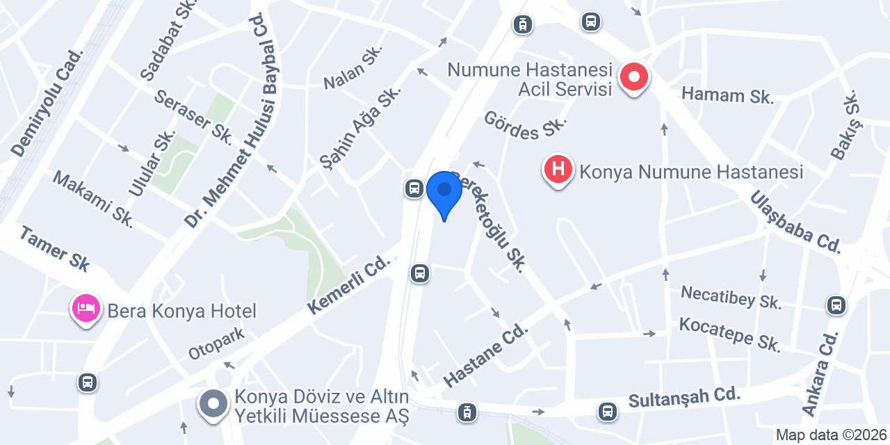 Konya Çıkışlı Turlar konumu