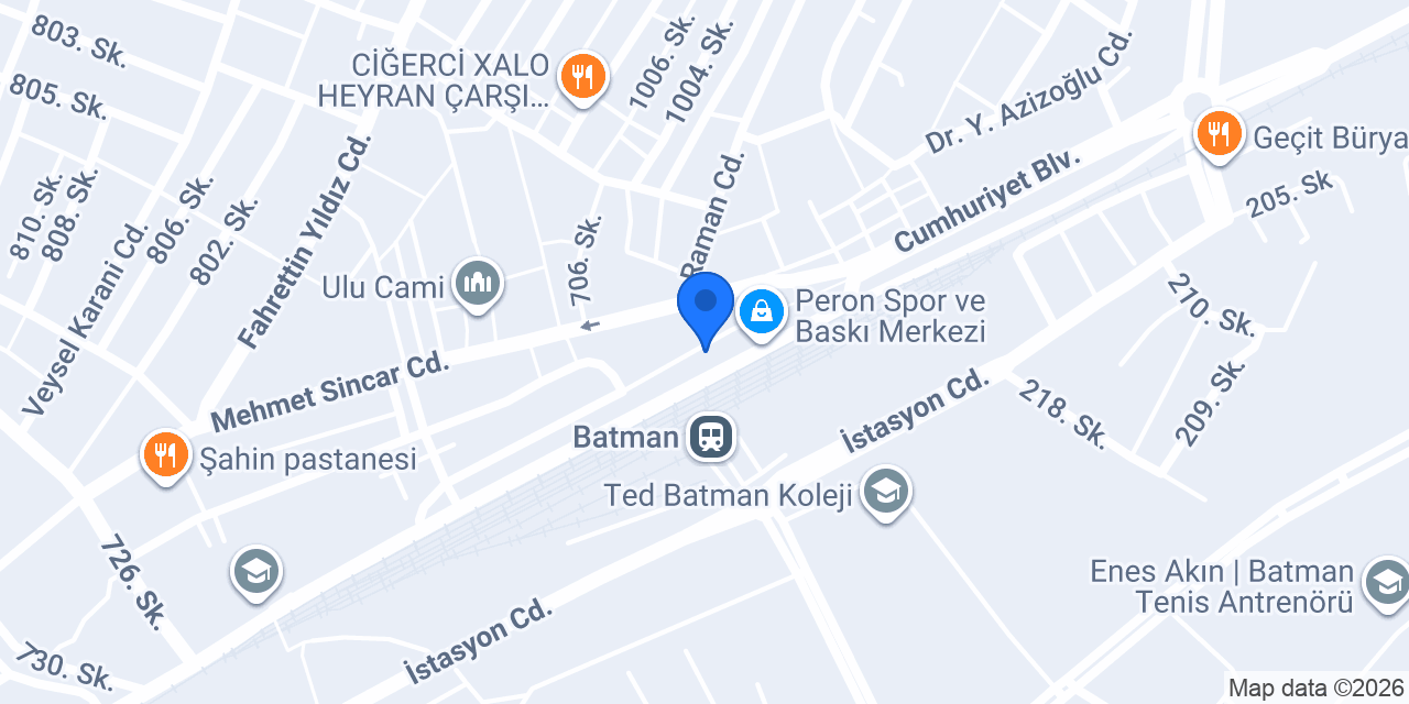 PERON AV MARKET konumu