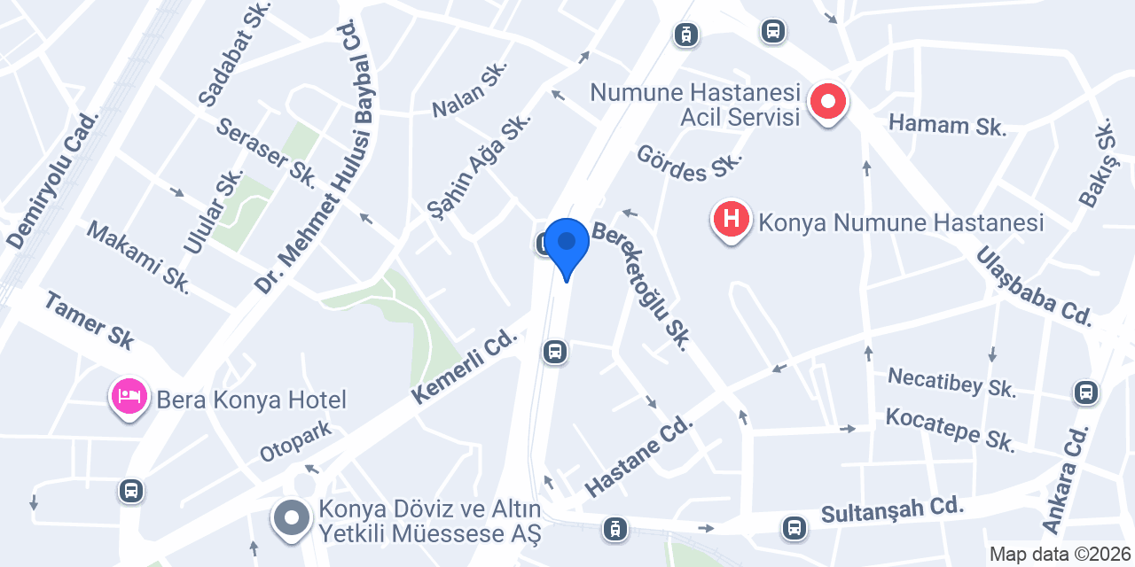 Karatay Termal Otel Satış Acentası konumu