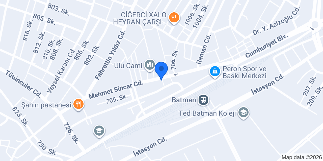 Gülçiçek Çeyiz konumu