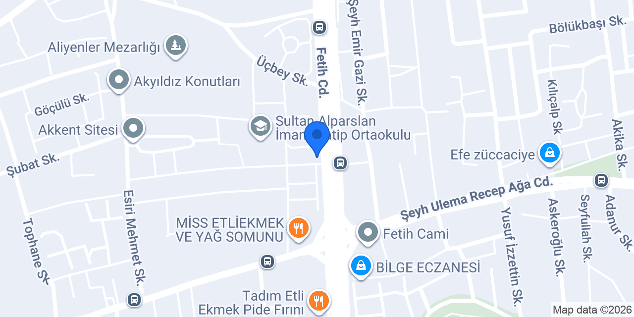 Amoria Çiçek Evi konumu