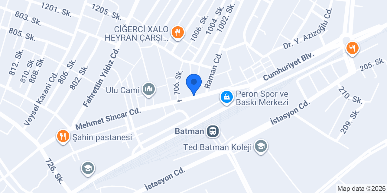 Batman Otel Sason konumu