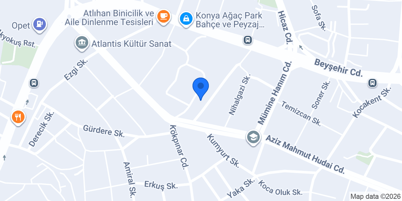 BEYSU KONYA MERKEZ DEPO konumu