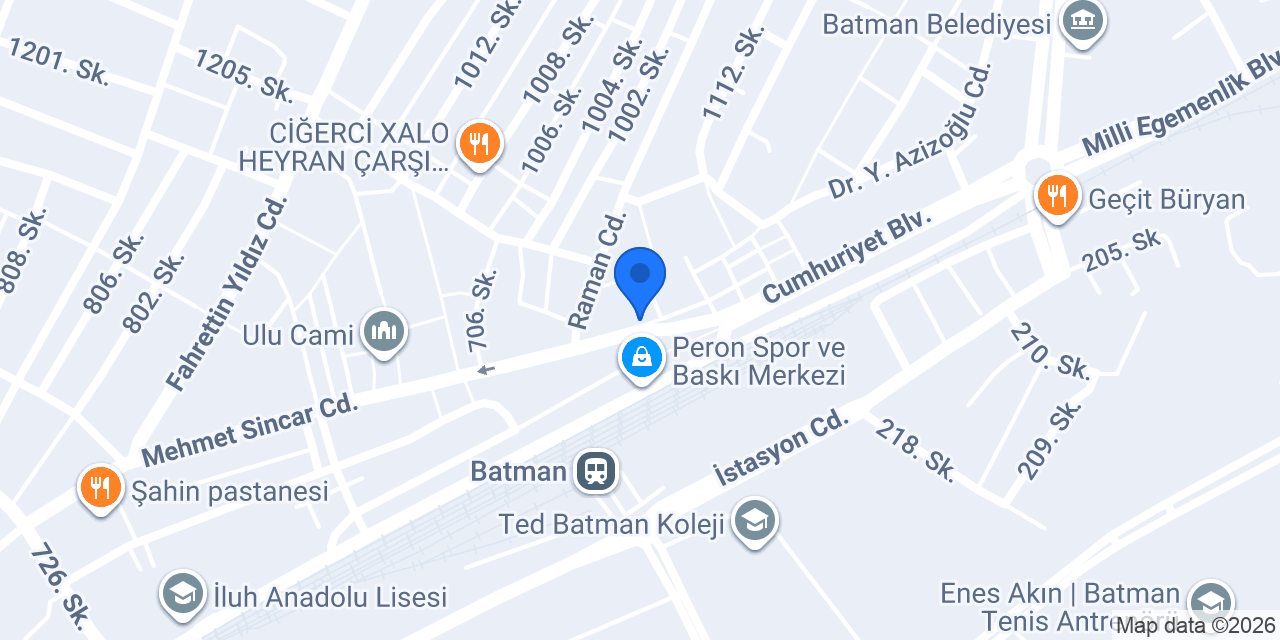 Batman Koltuk Yıkama konumu