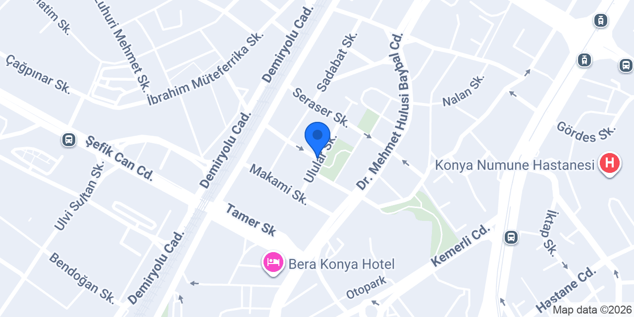 For Rent a Car Konya konumu