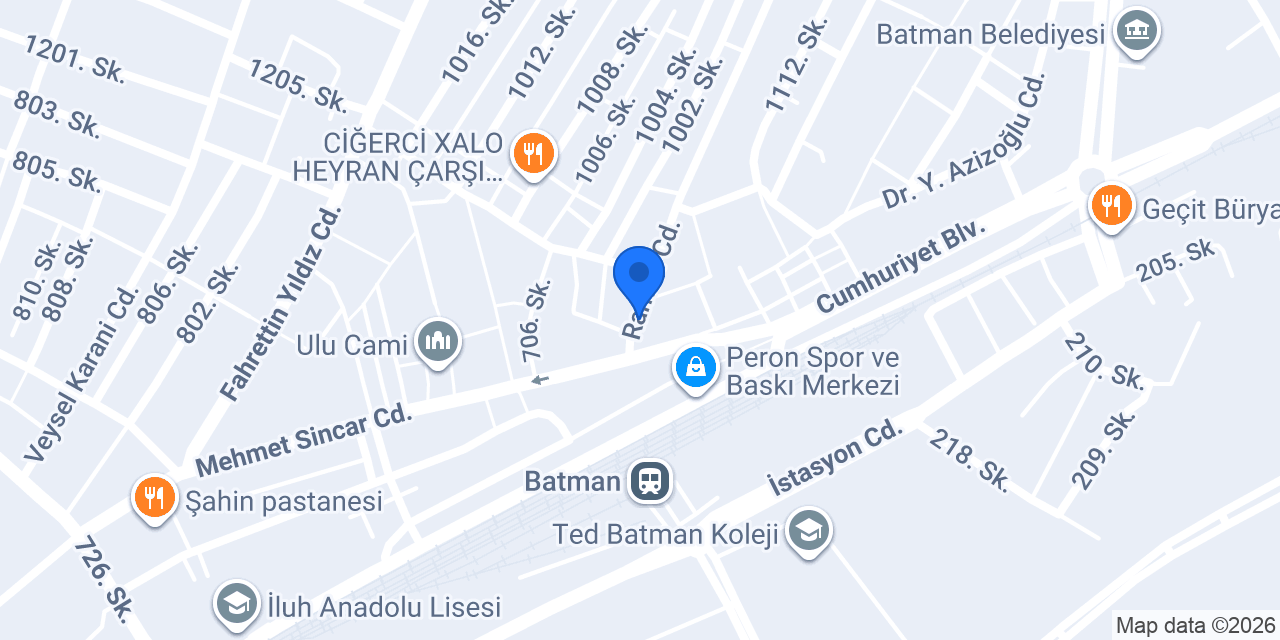Yeni Melek Eczanesi konumu