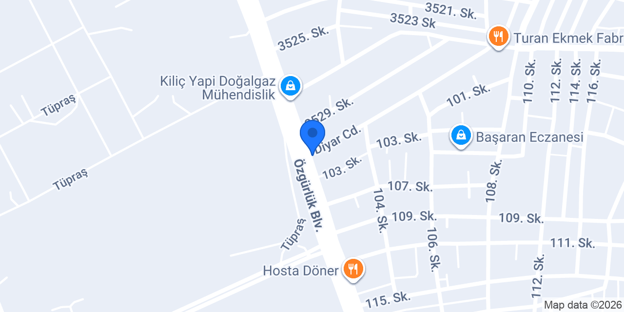 TURAN TEKNİK HIRDAVAT konumu