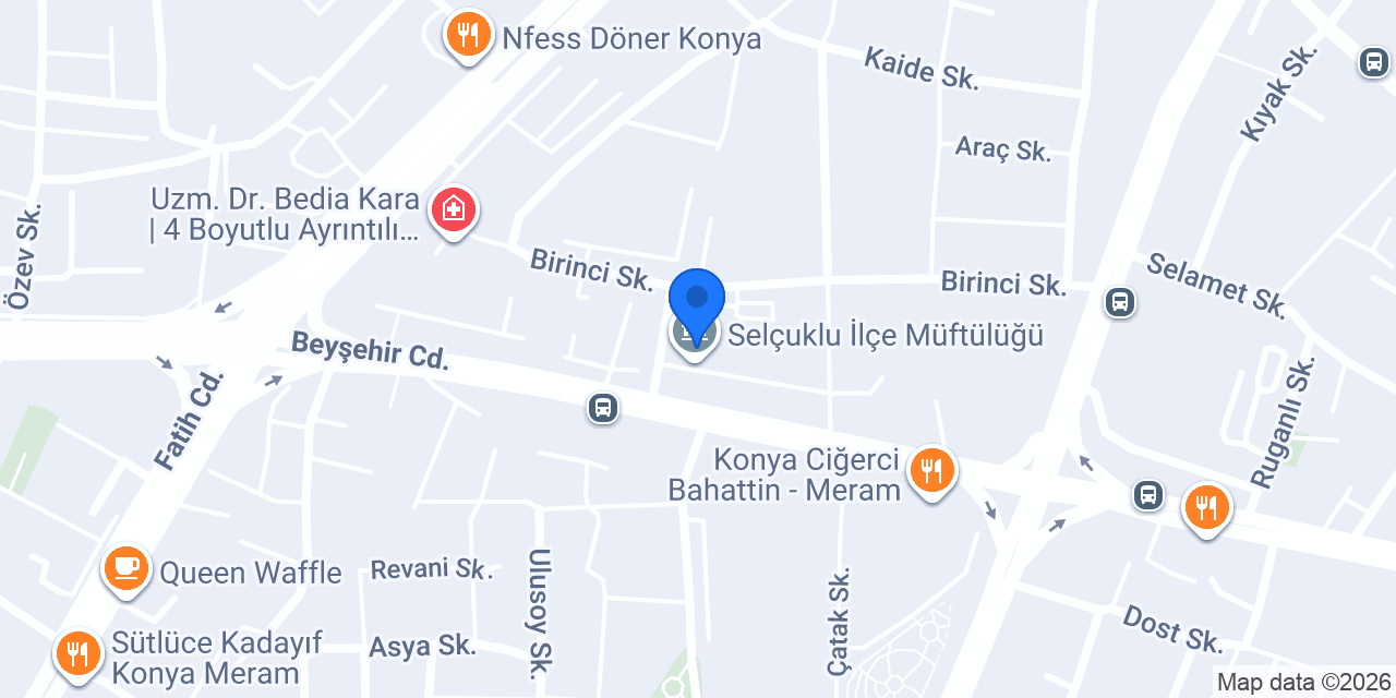 Selçuklu İlçe Müftülüğü konumu