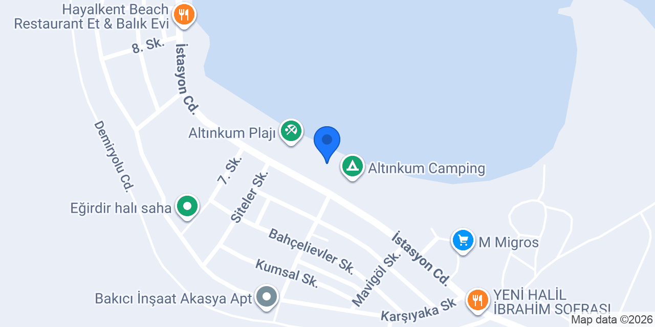 Altınkum Su Sporları konumu