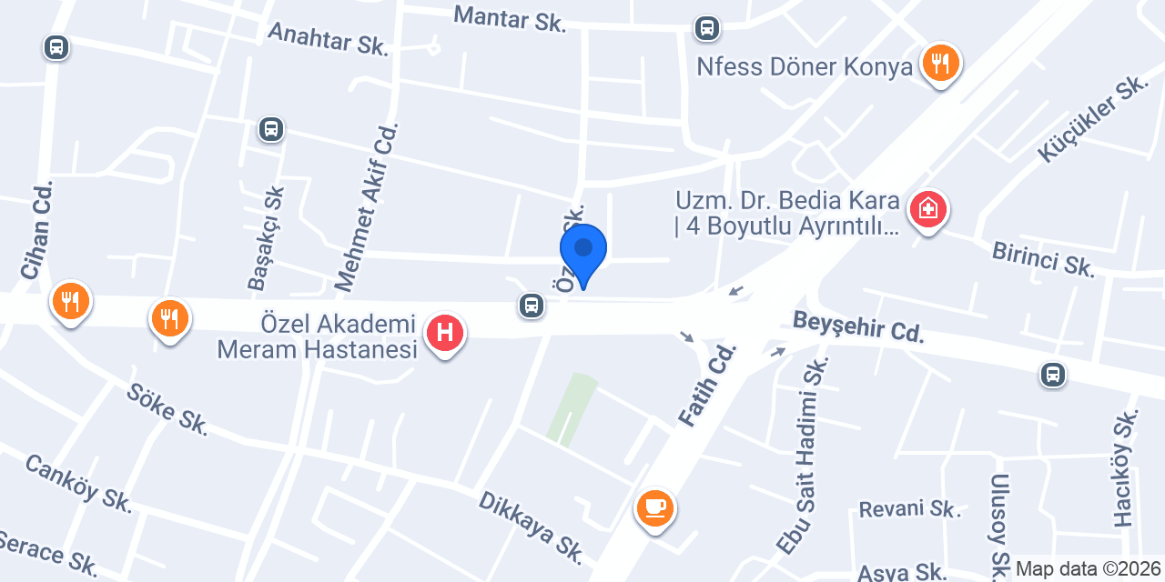 Künefe Park konumu