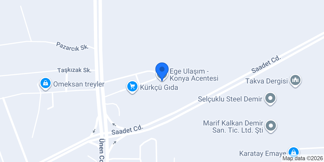 Ege Ulaşım - Konya Acentesi konumu