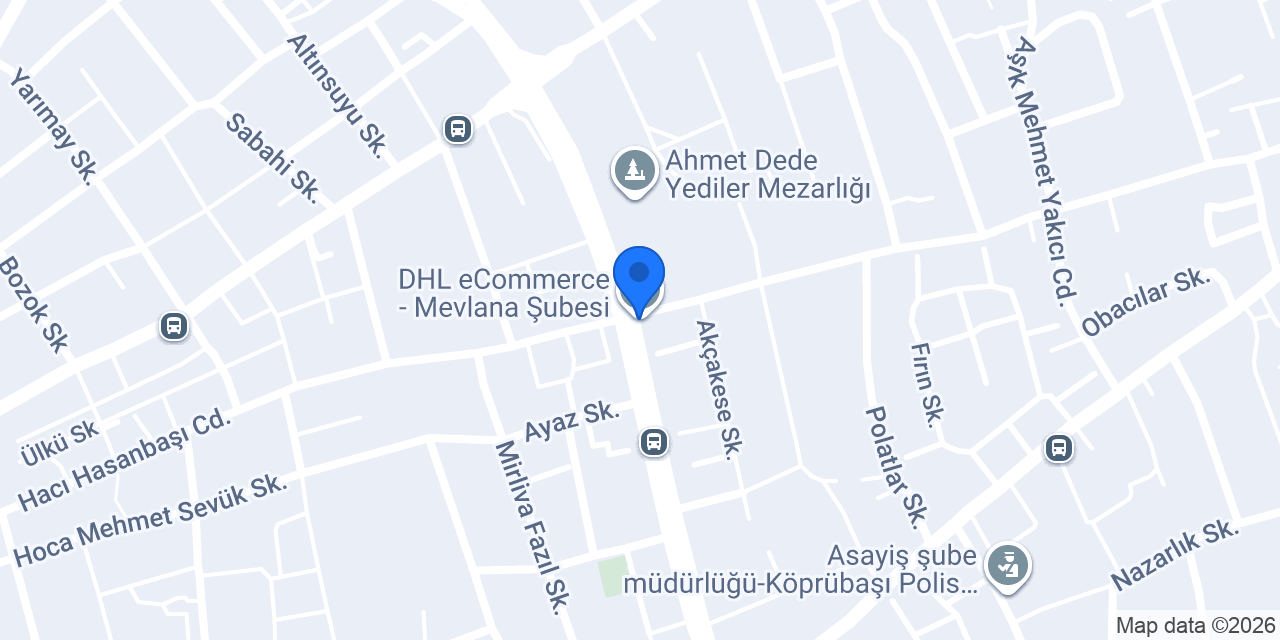 DHL eCommerce - Mevlana Şubesi konumu