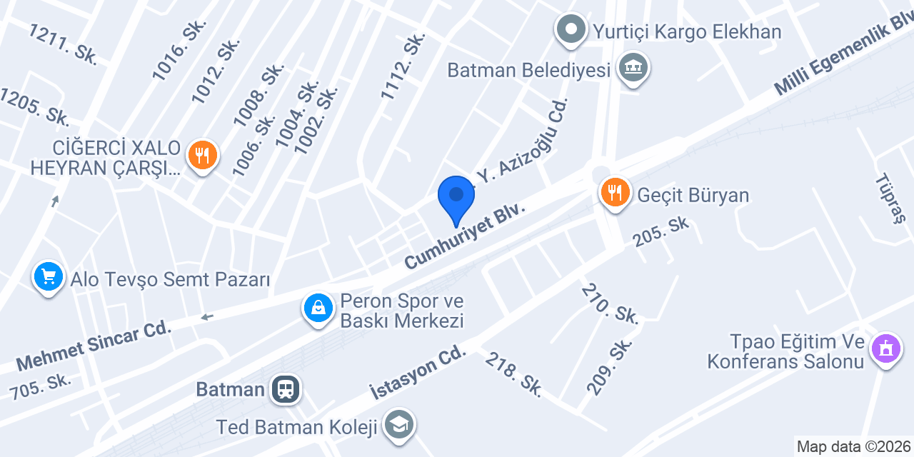 ANTEPLİ SELİMOĞLU BAKLAVA konumu