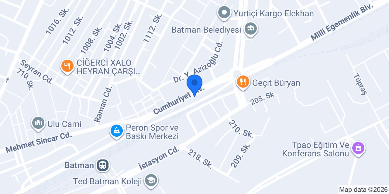 Şahinler Elektronik konumu