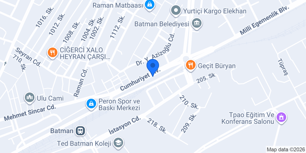 Özdemir Rent A Car konumu