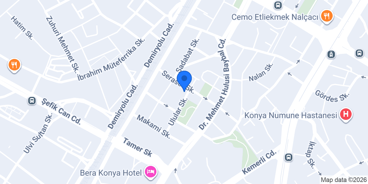 Konya Meridyen Terapi - Ağrılar Kaderiniz Olmasın konumu