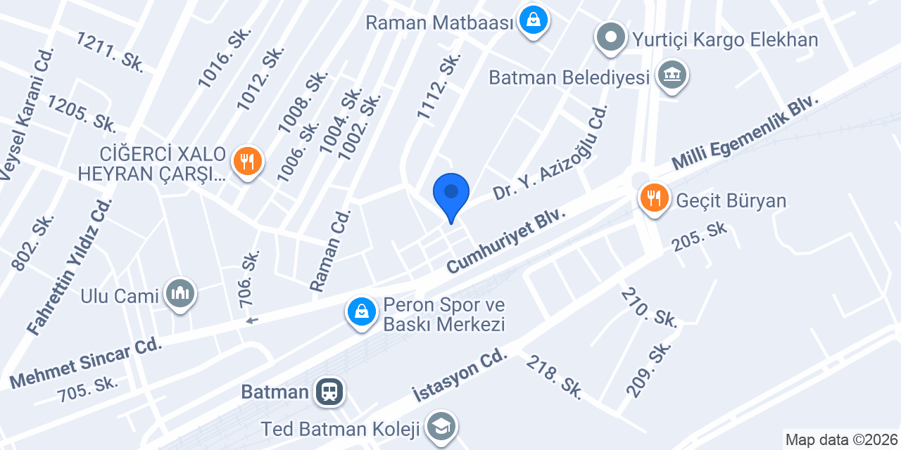 Çiçek et market konumu