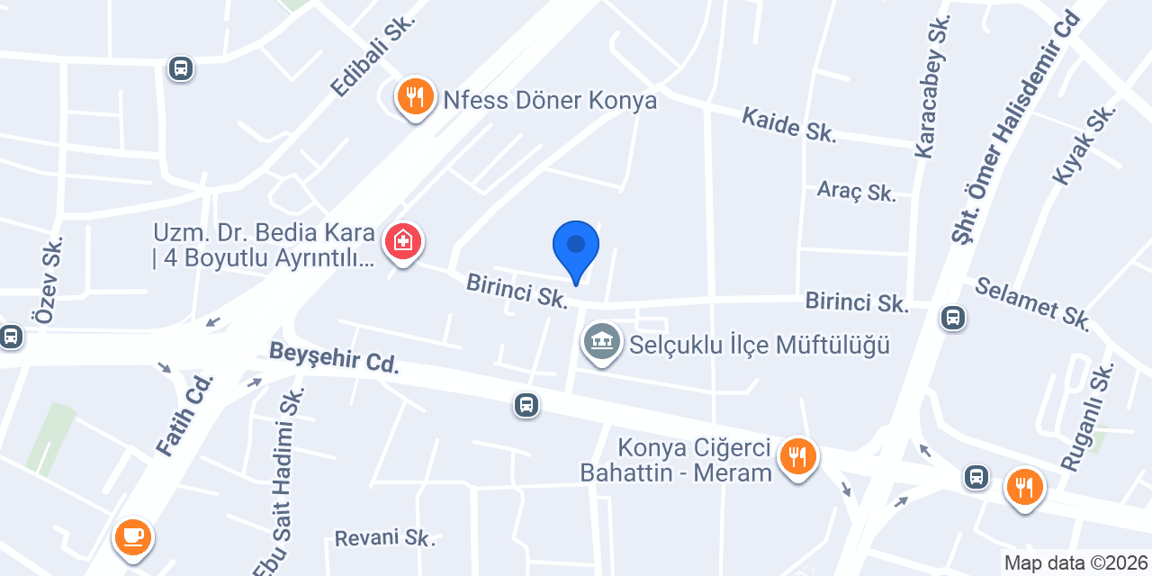 Konya Parke Taşı konumu