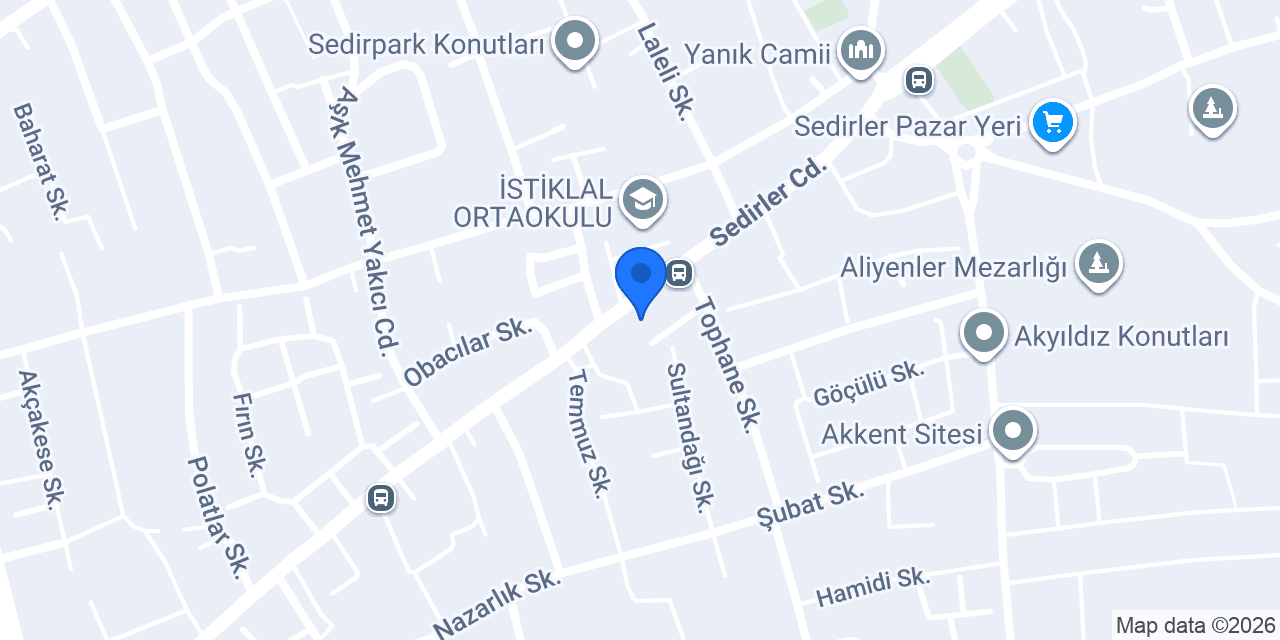 Hakan Perde Ev Tekstili konumu