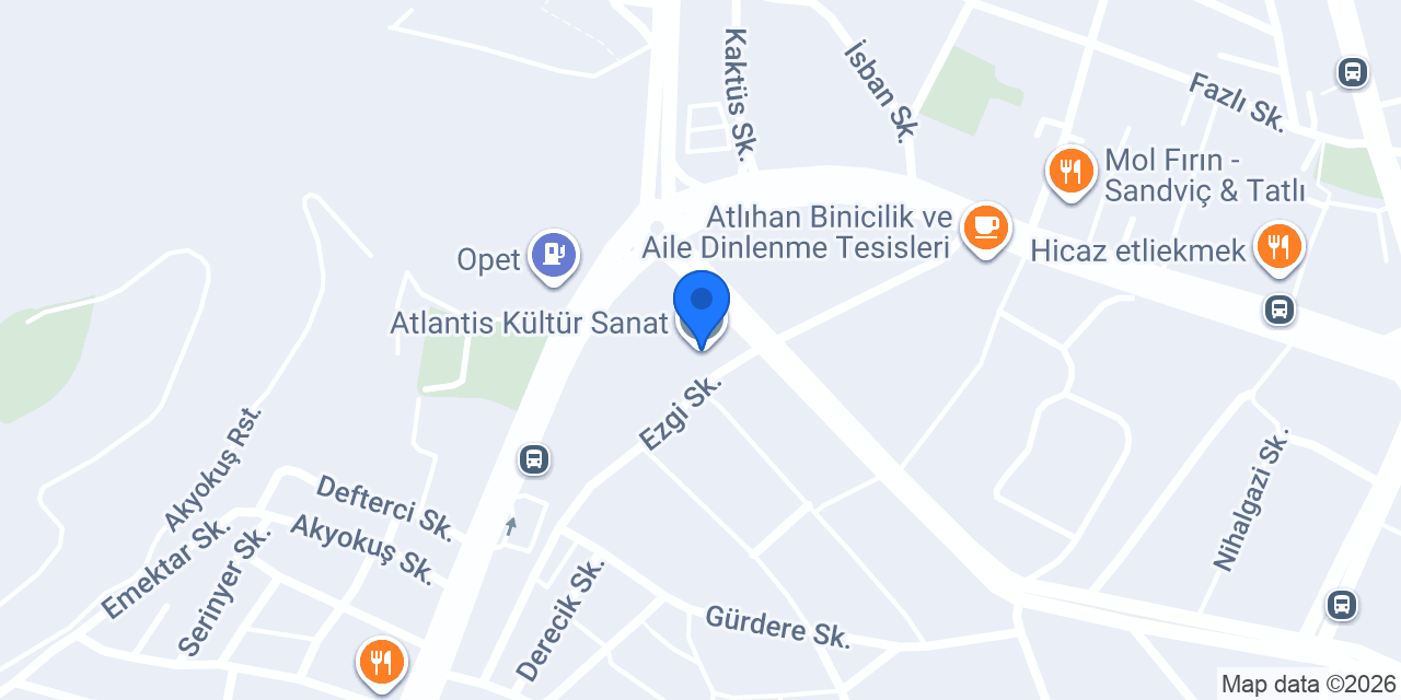 Atlantis Kültür Sanat konumu