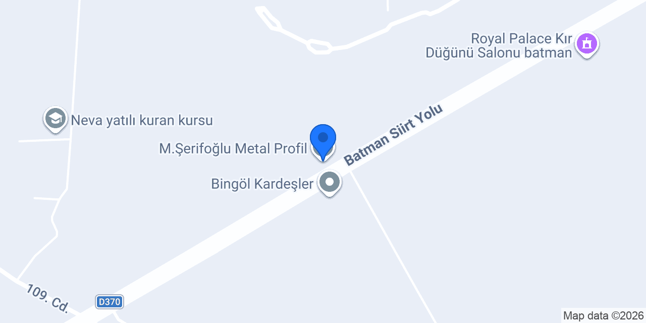 M.Şerifoğlu Metal Profil konumu