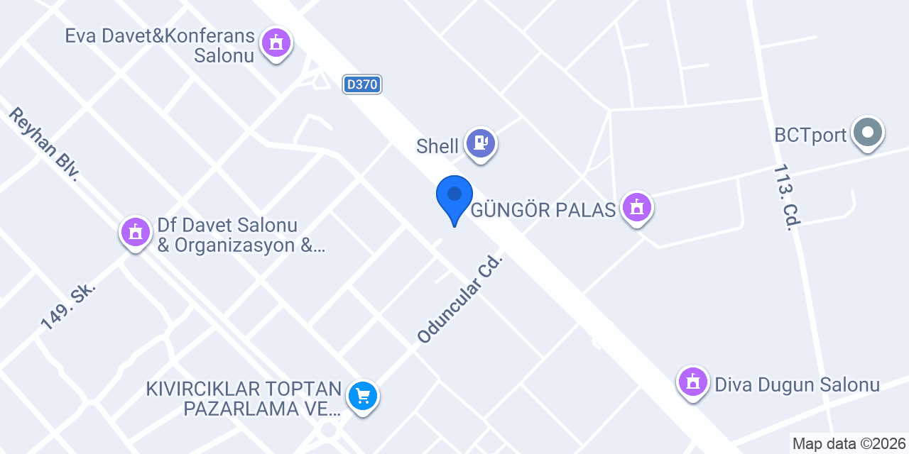 Özdoğan mobilya konumu