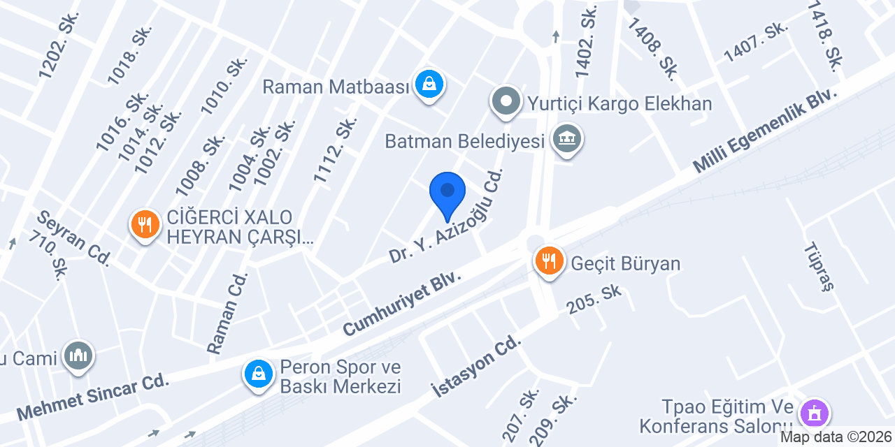 BATMAN KURUTEMİZLEME konumu