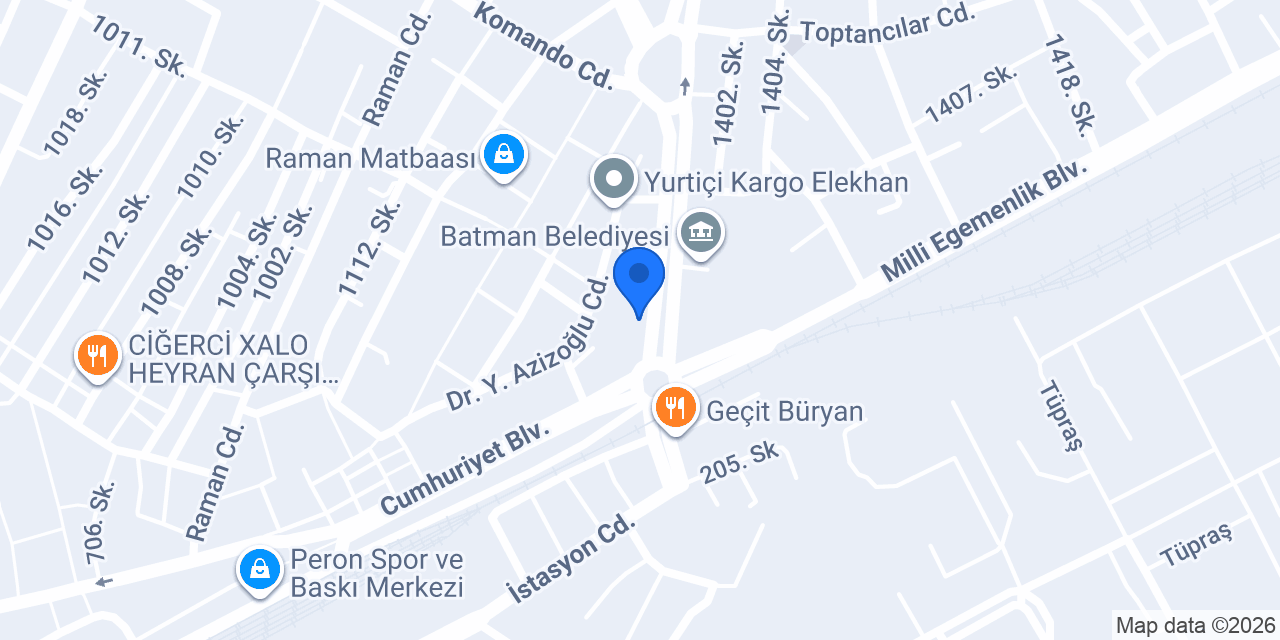 Eminoğlu Mimarlık konumu