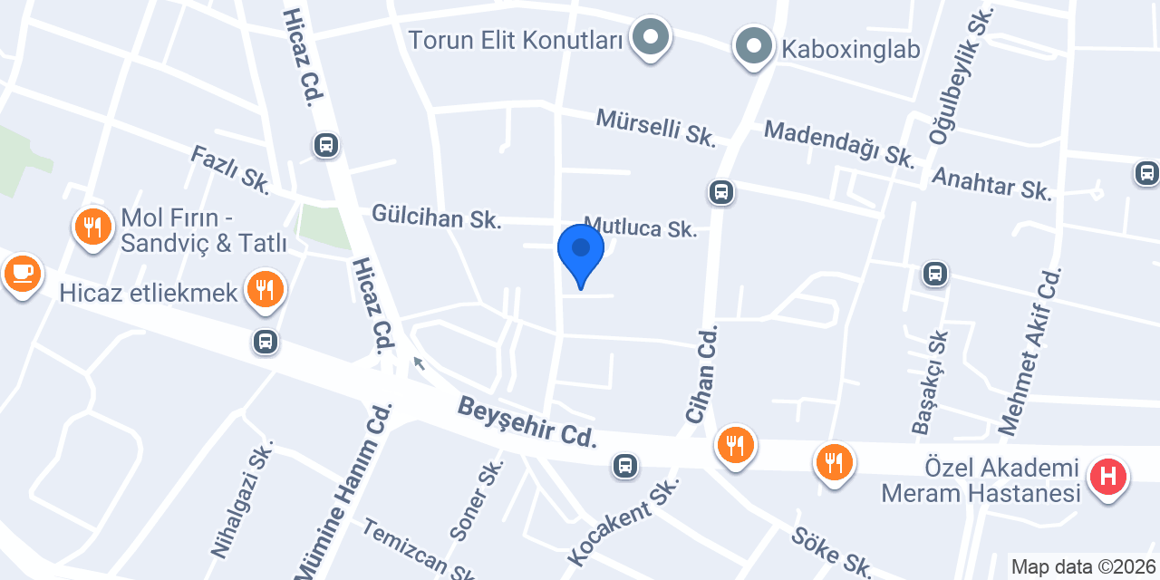 Renkli Pastacı konumu
