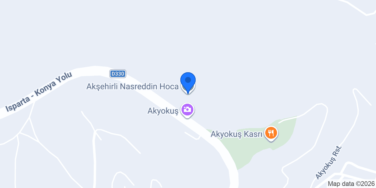 Akşehirli Nasreddin Hoca konumu